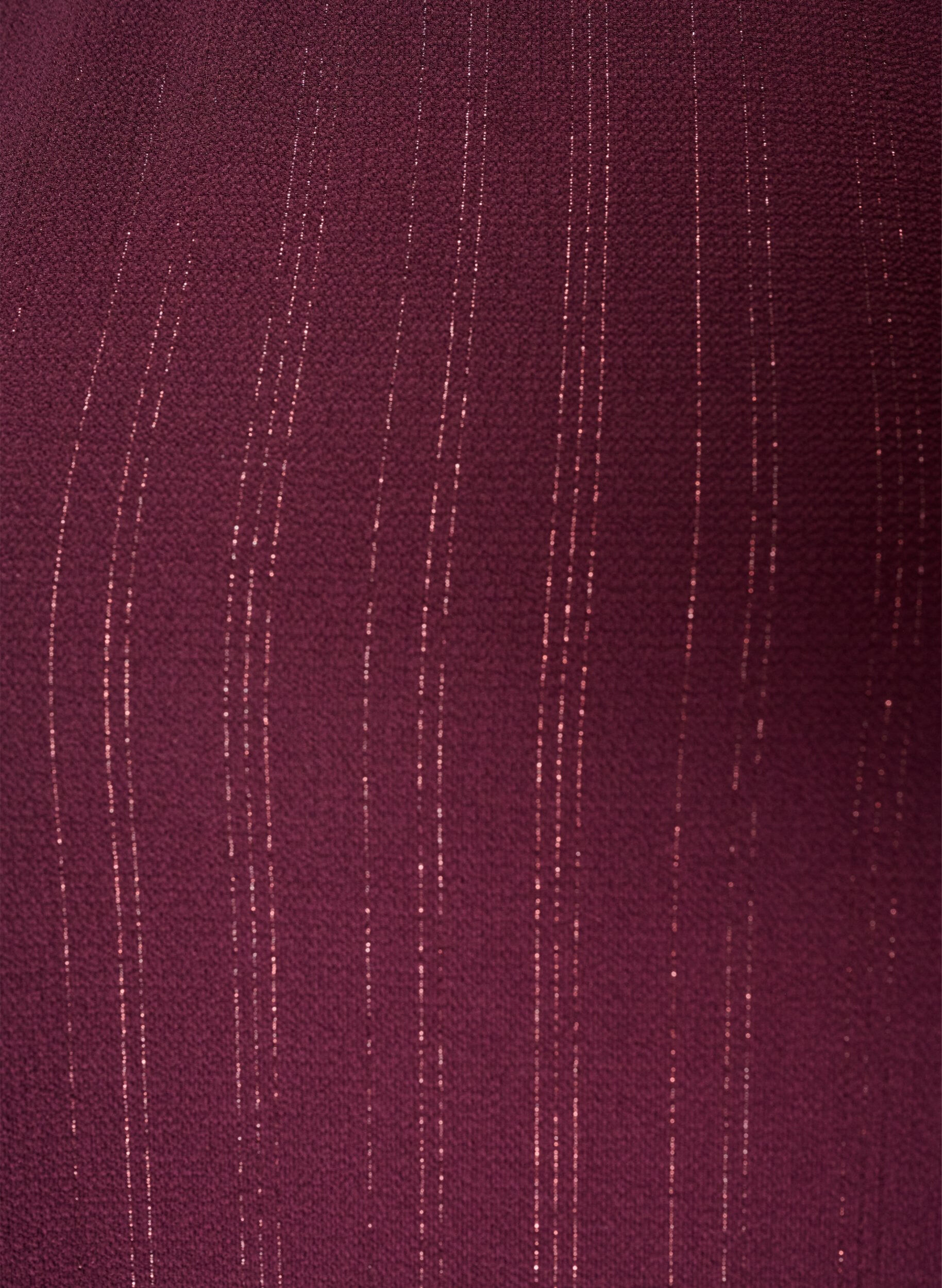 ZizziBluse med glitter, R&oslash;d, Packshot image number 2