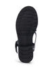 Sommersandal i skinn med bred passform, Black, Packshot image number 5