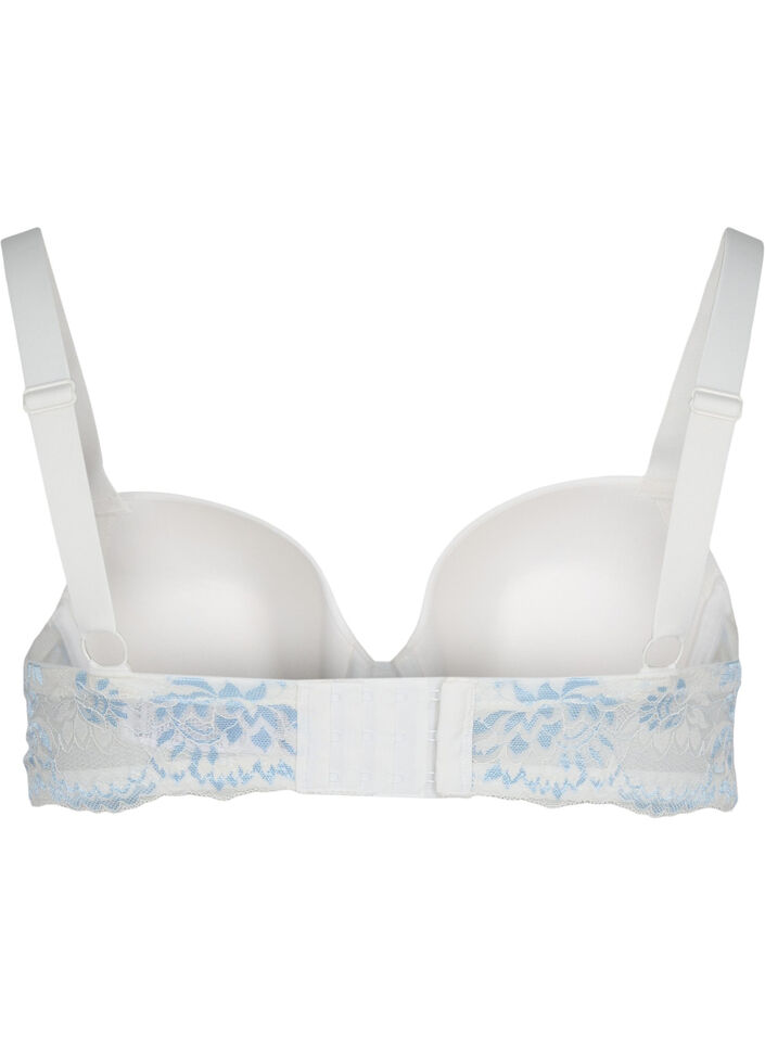 BH med bøyle og blonder, Tofu w. blue, Packshot image number 1