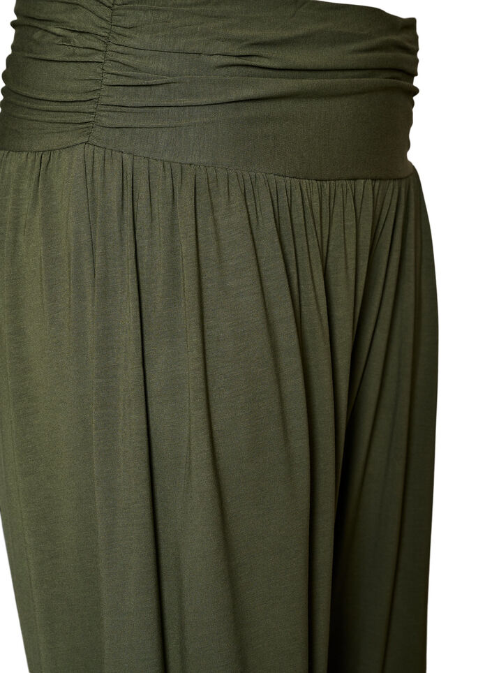 Loose fit harem-bukser, Gr&oslash;nn, Packshot image number 2