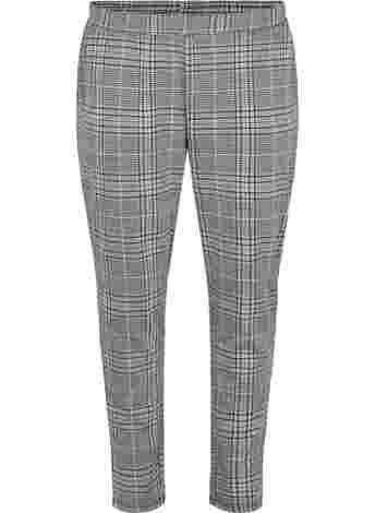 Cropped Maddison bukser med rutete mønster