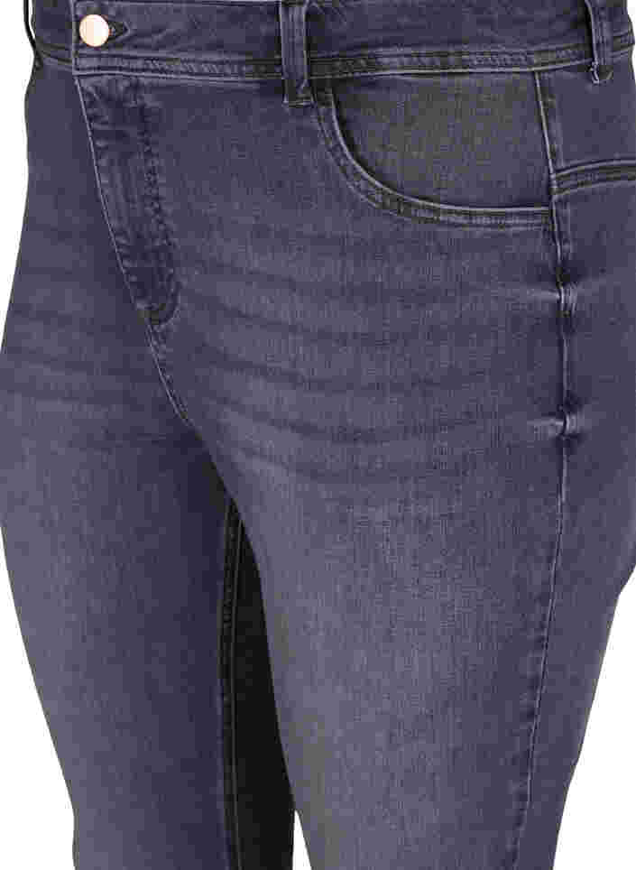 Ekstra slim Nille jeans med høyt liv, Grey Denim, Packshot image number 2