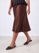 Slingback med sl&oslash;yfedetaljer og lakk look, Brun, Model image number 0