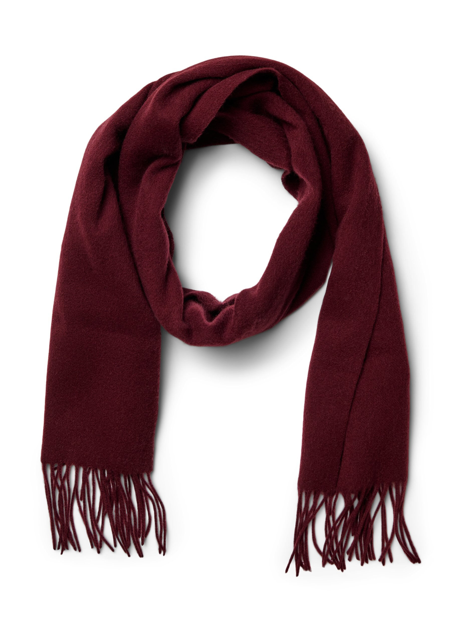 Ullskjerf med frynser