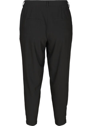Cropped bukser i klassisk design, Black, Packshot image number 1
