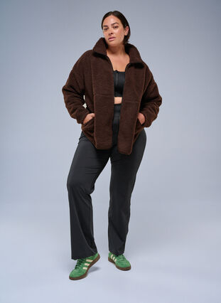 Zizzi Slengbukser til trening, Black, Image image number 0