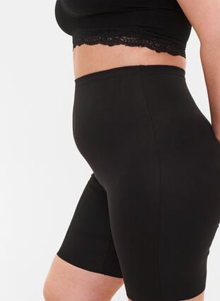 Zizzi Light shapewear shorts med høyt liv, Svart, Model image number 2