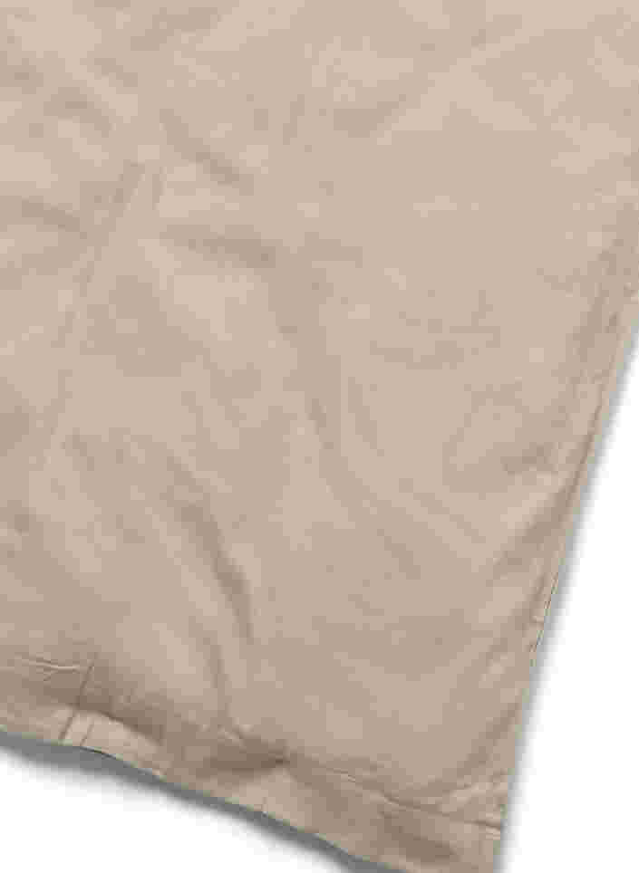 Ensfarget sengesett i bomull, Oxford Tan, Packshot image number 2