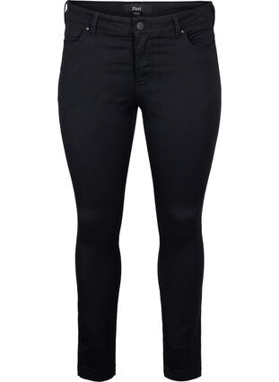 Viona jeans med normal midje, Black, Packshot image number 0