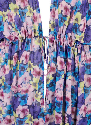 Zizzi Strandkimono med trykk, Blå, Packshot image number 2