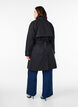 Midilang trenchcoat med belte, Black, Model image number 1