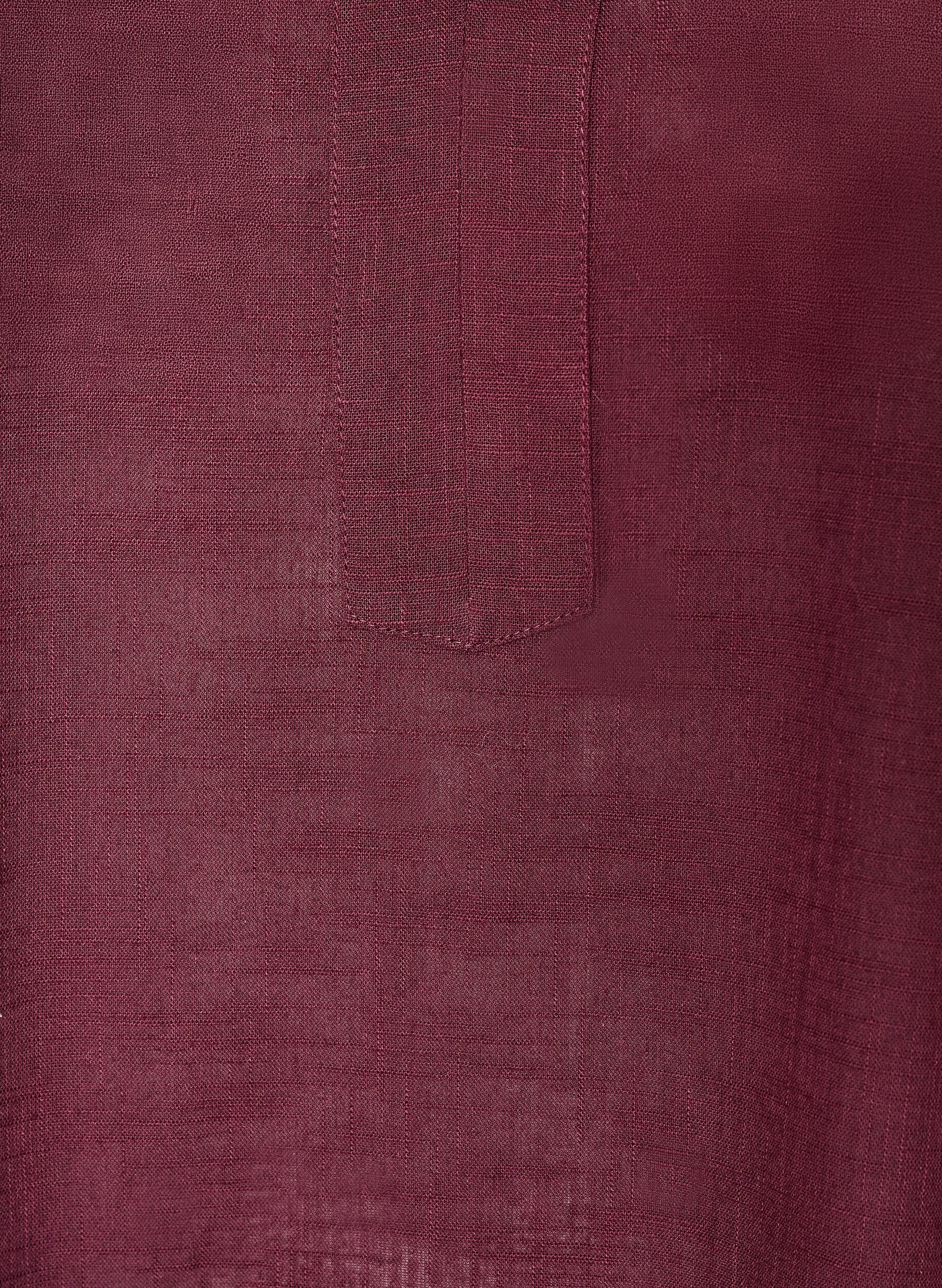 ZizziBomullstunika med V-hals, R&oslash;d, Packshot image number 2