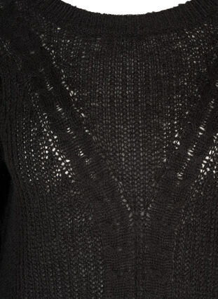 Strikket genser, Black, Packshot image number 2