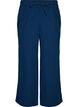 L&oslash;se pyjamasbukser i bomullsmusselin, Bl&aring;, Packshot image number 0