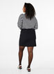 Kort skjørt med strikk i midjen bak, Black, Model image number 1