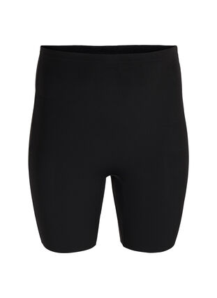 Light shapewear shorts med høyt liv, Black, Packshot image number 0