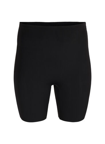 Light shapewear shorts med høyt liv, Black, Packshot image number 0