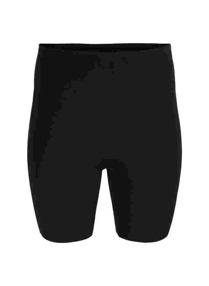 Light shapewear shorts med høyt liv, Black, Packshot image number 0