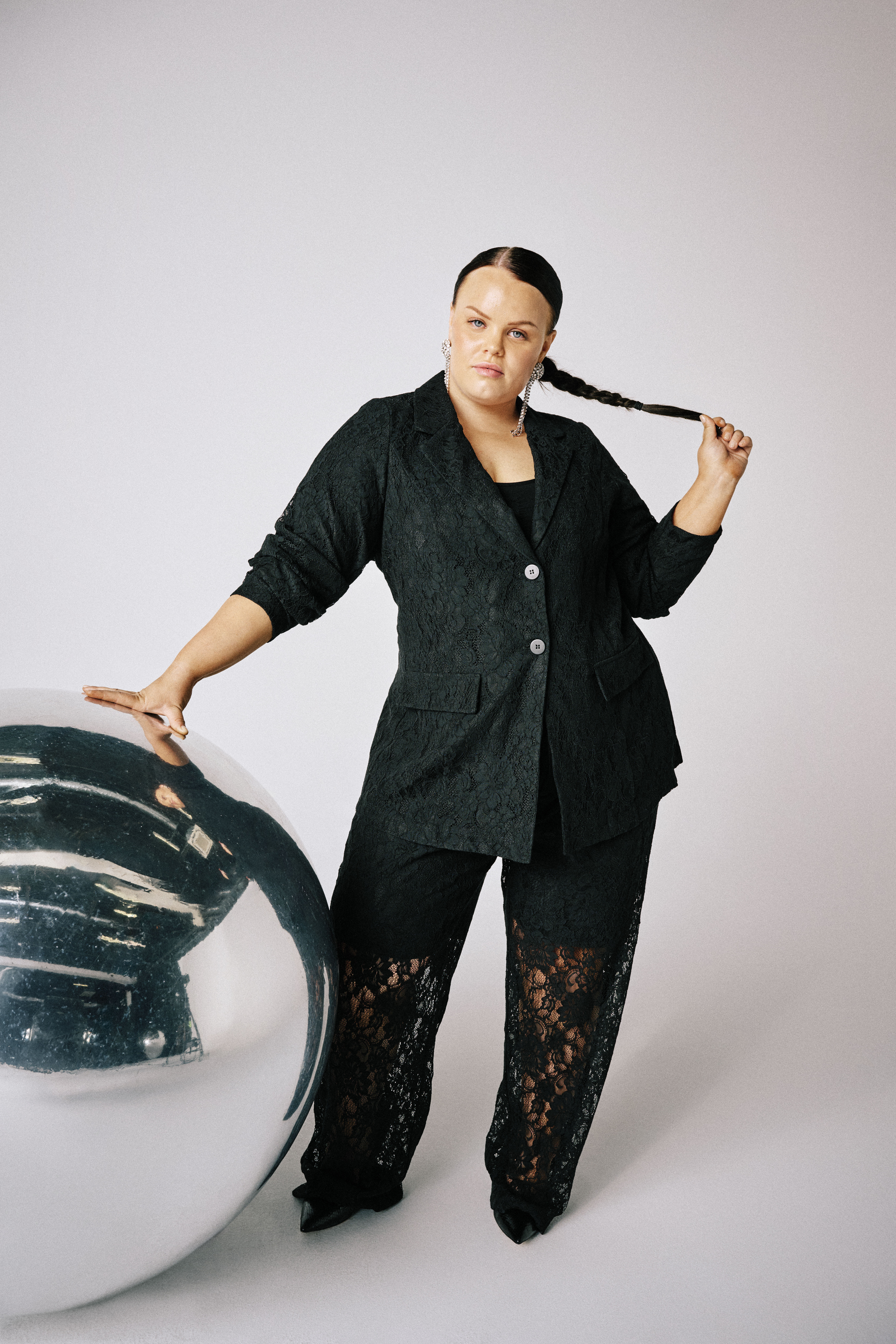 Sett med blonder, , Model