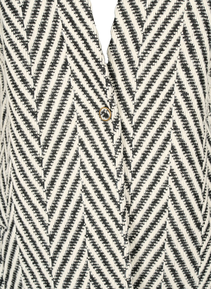 Mønstret jakke, Black w. White, Packshot image number 2