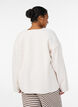 Loose fit cardigan med lommer, Vanilje, Model image number 2
