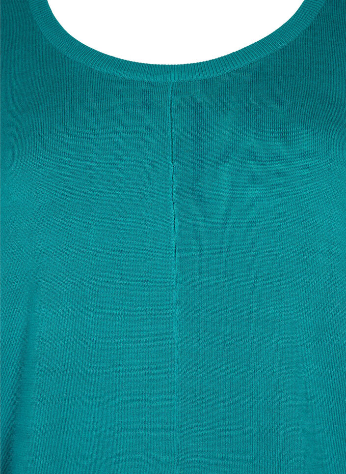Strikket tunika i en viskoseblanding, Deep Lake, Packshot image number 2