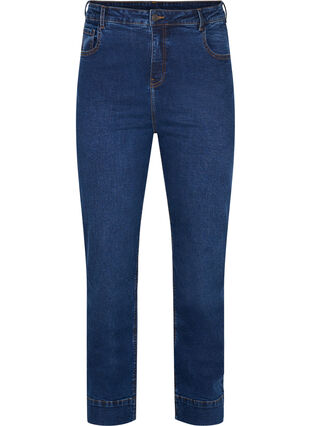 Regular fit Megan jeans med ekstra høyt liv, Blue denim, Packshot image number 0