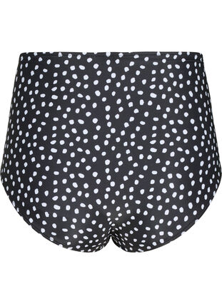 Bikinitruse med mønster og ekstra høyt liv, Black White Dot, Packshot image number 1