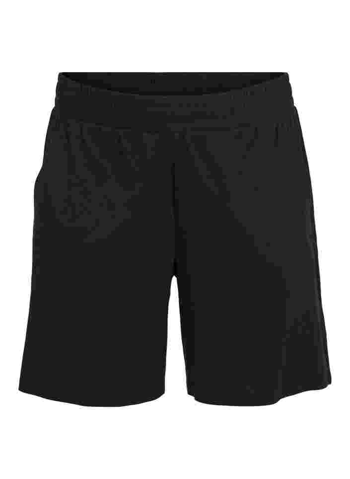 Løse shorts med lommer, Black, Packshot