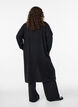 Lang, &aring;pen cardigan med lommer, Svart, Model image number 1