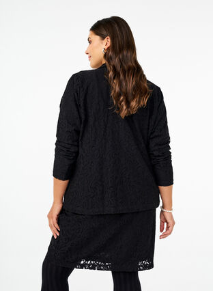 Zizzi Blondeblazer med lommer, Black, Model image number 1