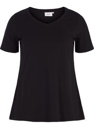 Basis enkel bomulls t-skjorte, Black