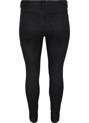 Super slim Amy jeans med høyt liv, Black, Packshot image number 1