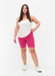 Ensfargede standard sykkelshorts, Rosa, Model image number 1