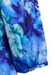 Blomstret omslagskjole med 3/4 ermer, Blå, Packshot image number 3
