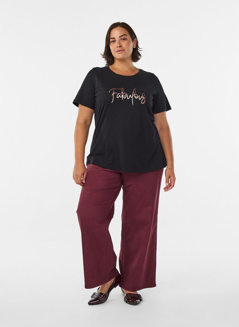 FLASH - T-skjorte med trykk, Svart, Model image number 1