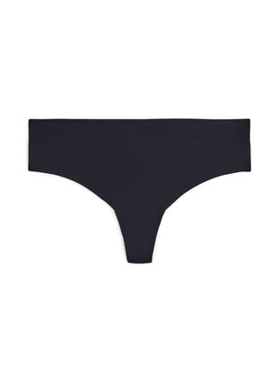 Zizzi Sømløs g-streng, 2 stk., Svart, Packshot image number 2