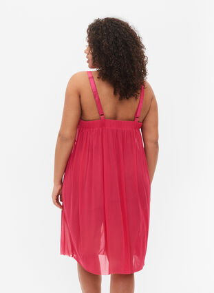 Zizzi Nattkjole i mesh med string, Jazzy, Model image number 1