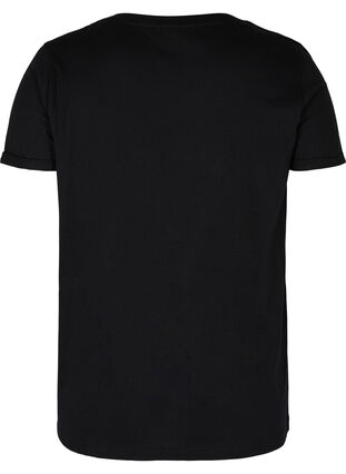 T-skjorte til trening med trykk, Black Big A, Packshot image number 1