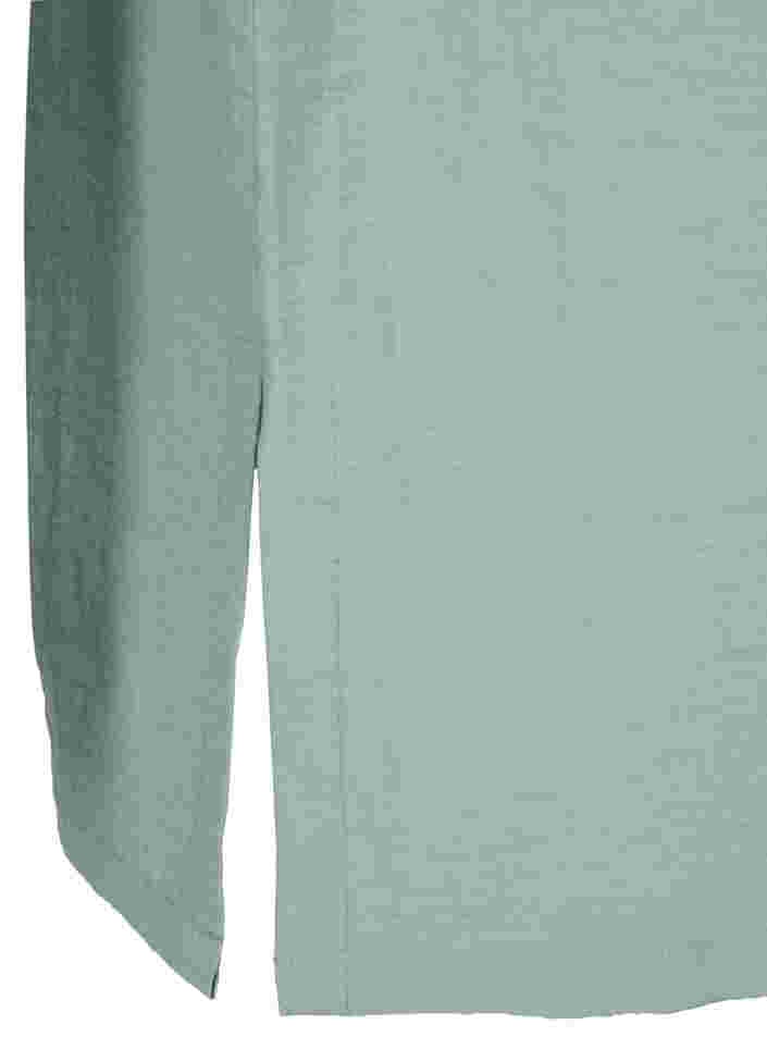 Lang skjorte med 3/4-ermer, Thyme, Packshot image number 3