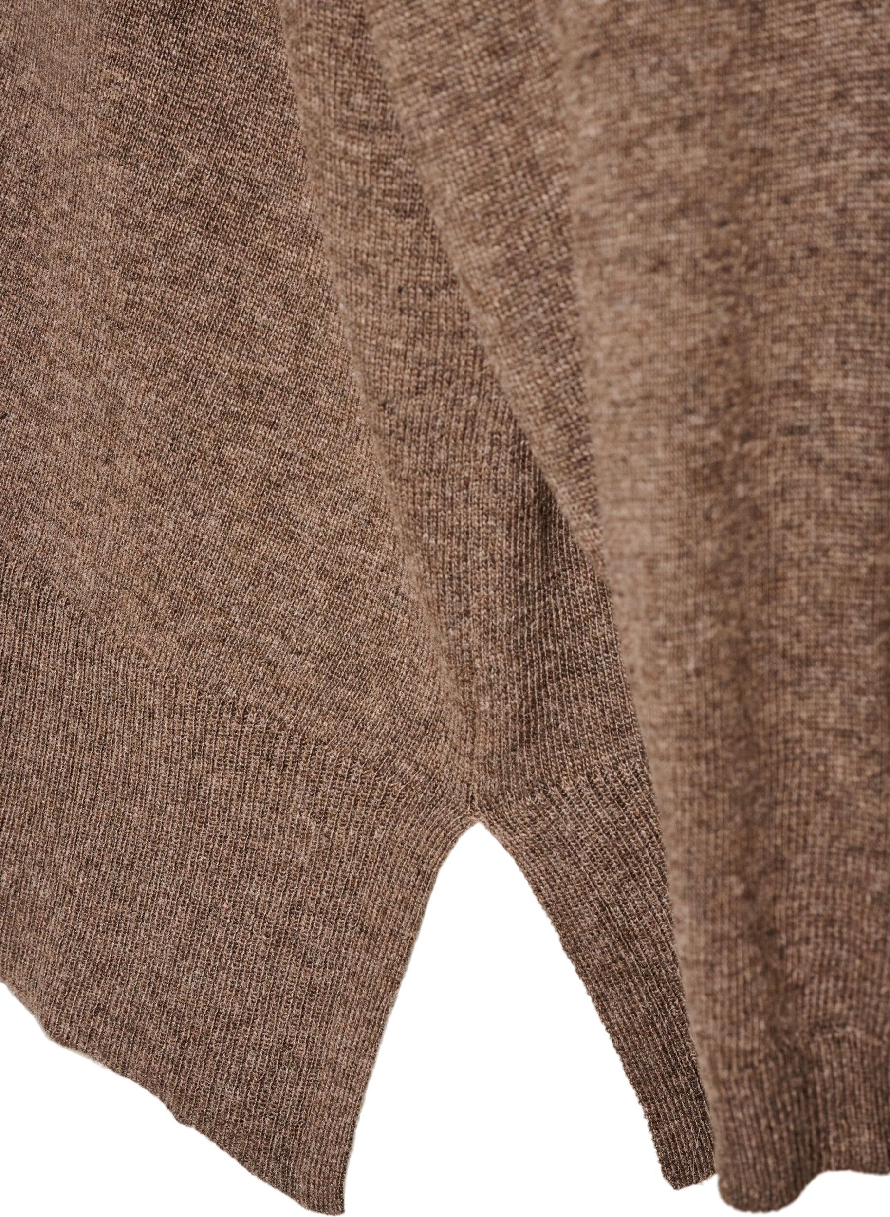 ZizziPoologenser med l&oslash;s passform, Brun, Packshot image number 3