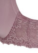 Formet BH med blonder og glatte skåler, Rosa, Packshot image number 3