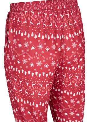 Bukser med julemønster, Tango Red/White AOP, Packshot image number 3