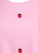 T-skjorte i &oslash;kologisk bomull med broderte motiv, Rosa, Packshot image number 2