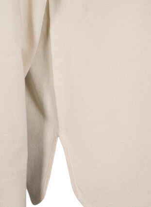 Strikket bluse med Raglan-ermer, Birch Mel., Packshot image number 3