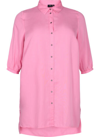 Lang skjorte med 3/4-ermer i lyocell (TENCEL™)
