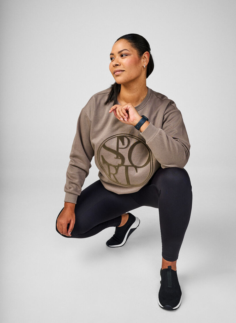 CORE, Squat-sikre treningstights med lomme, Svart, Image image number 0