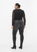 Tettsittende jeans med detaljer, Grey Denim, Model image number 1