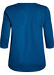 Treningsbluse med 3/4-ermer, Blå, Packshot image number 1