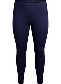 Basis leggings i viskose, Blå Basis leggings i viskose